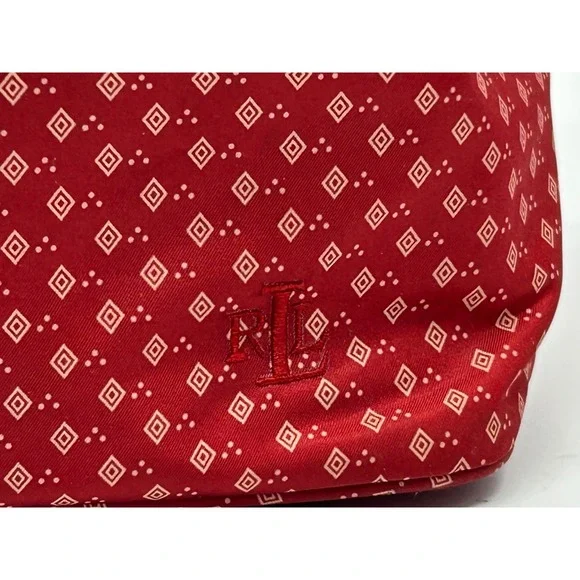 Vtg LAUREN by Ralph Lauren Toiletry Cosmetic Travel Bag 9.5" x 7" x 6.5" VGUC - Picture 2 of 13